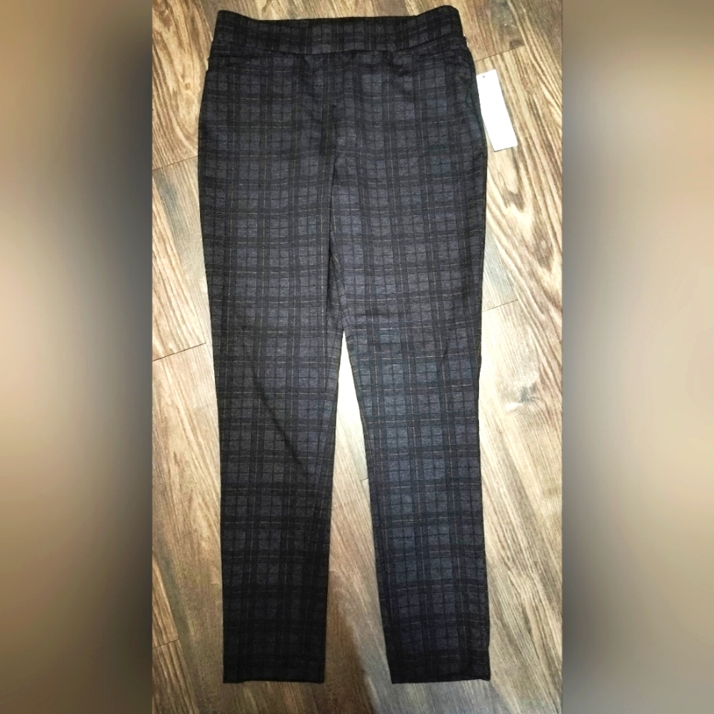 Calvin Klein pants suit plaid